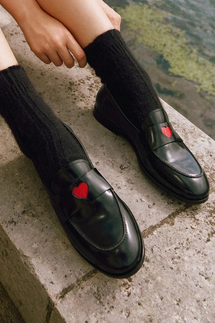 Rosalie – Heart Detail Loafers