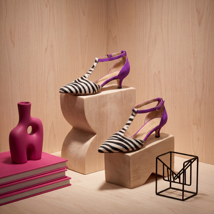 Sophia – Zebra Statement Heel