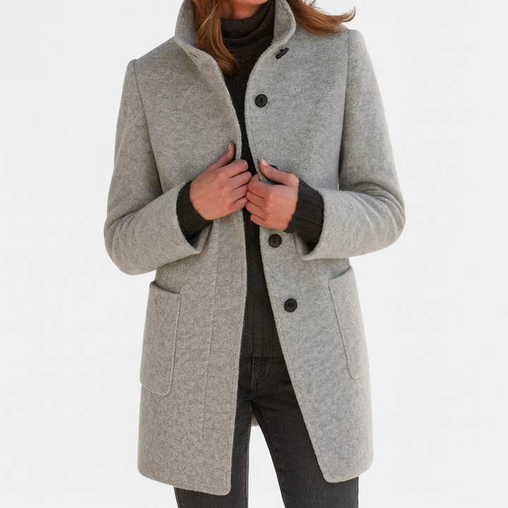 Danuta - Elegant High-Collar Coat