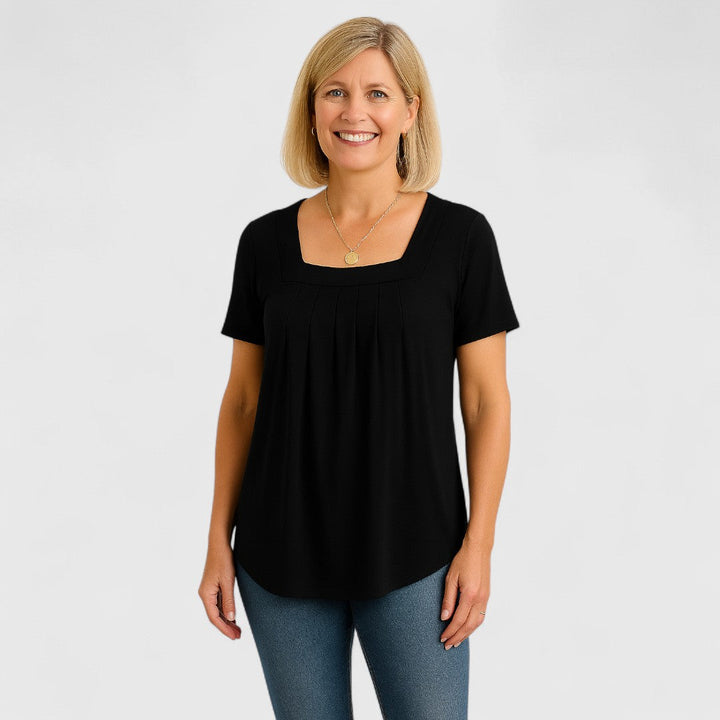 MARIA – EFFORTLESS ELEGANCE PLEATED BLOUSE
