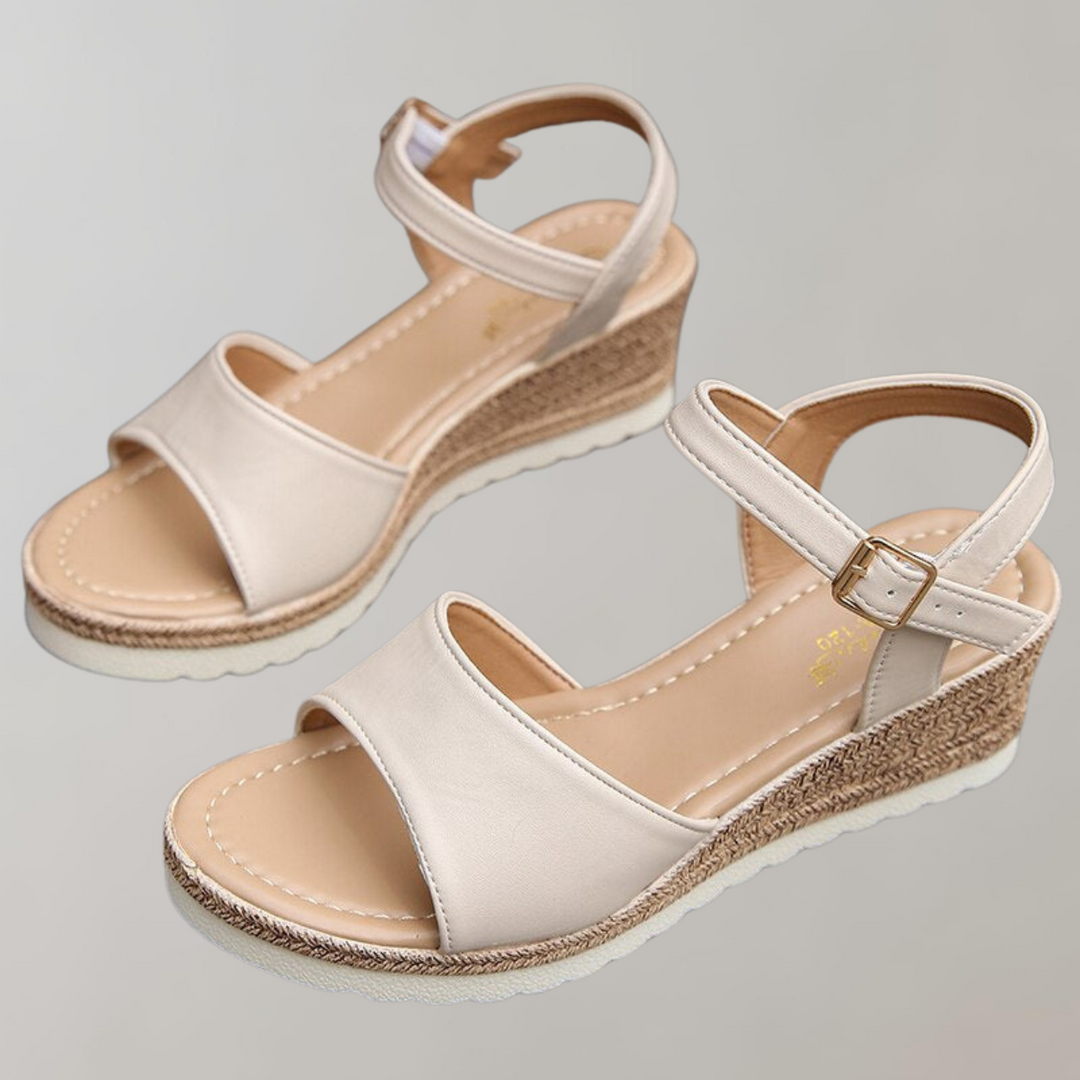 Delphine Orthopedic Wedge Sandals - Adjustable Straps Breathable