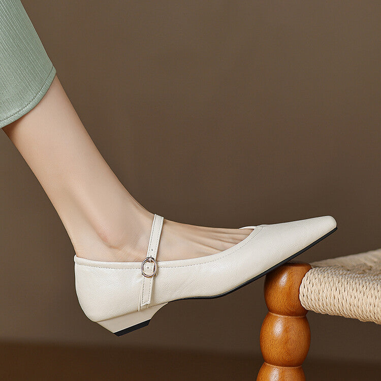 NATALIE – ELEGANT STRAP MARY JANE FLATS