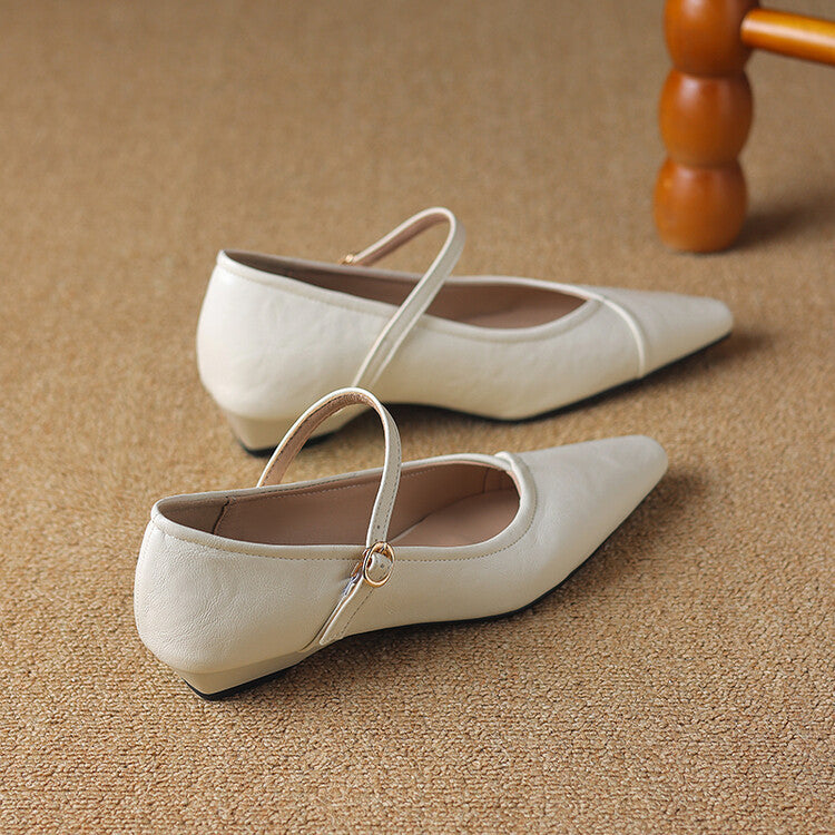 NATALIE – ELEGANT STRAP MARY JANE FLATS