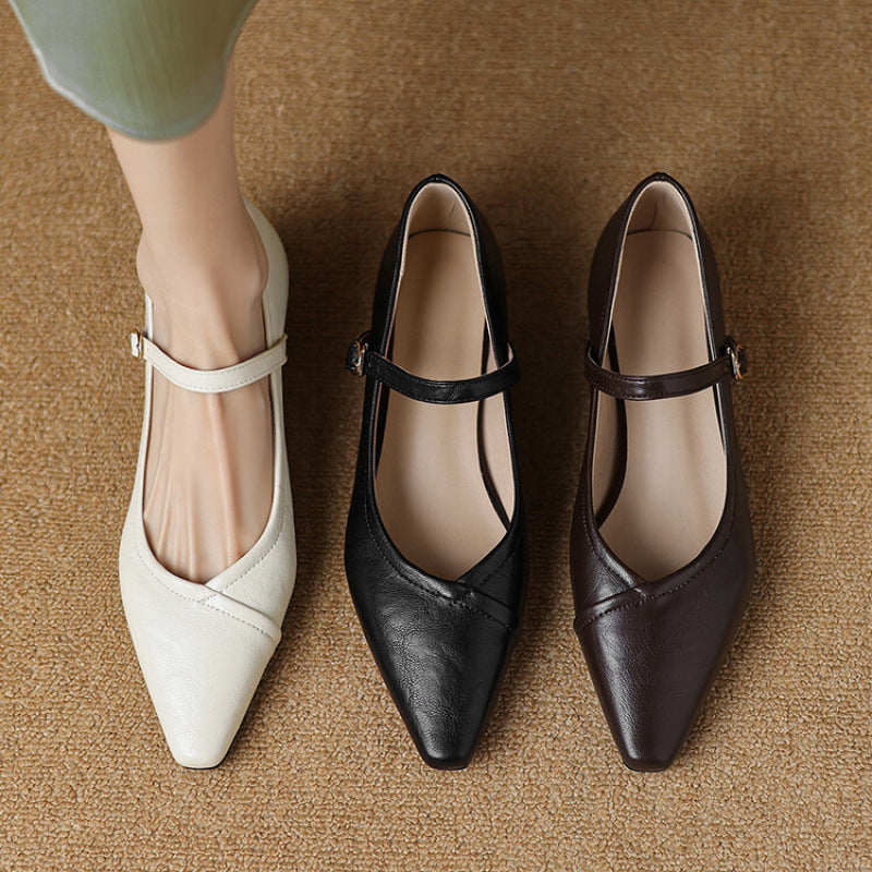 NATALIE – ELEGANT STRAP MARY JANE FLATS