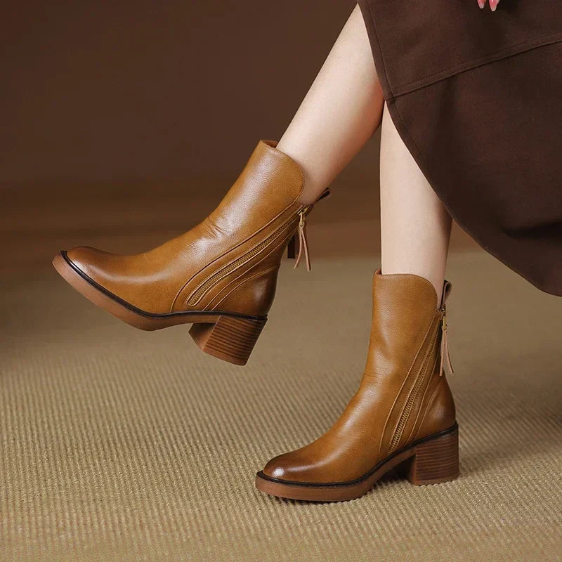 Meadow | Vegan Leather Ankle Boots